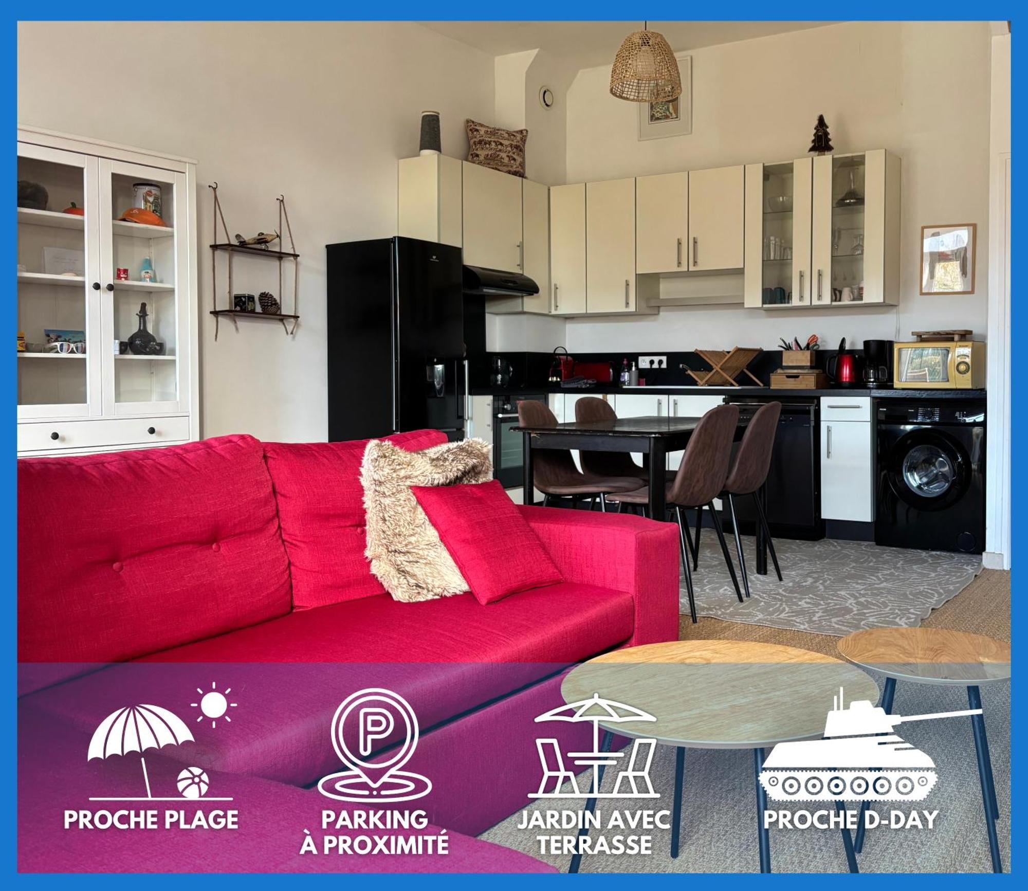 Les Douves Duplex 5 Personnes Lumineux Avec Jardin Et Terrasse Amenagee , Vue Sur Chateau A 5Mn De La Mer, Proche Omaha Beach Et Bayeux Commes Экстерьер фото